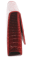 crocodile red clutch
